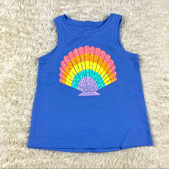 Cat & Jack Toddler Girl Blue Tank Top